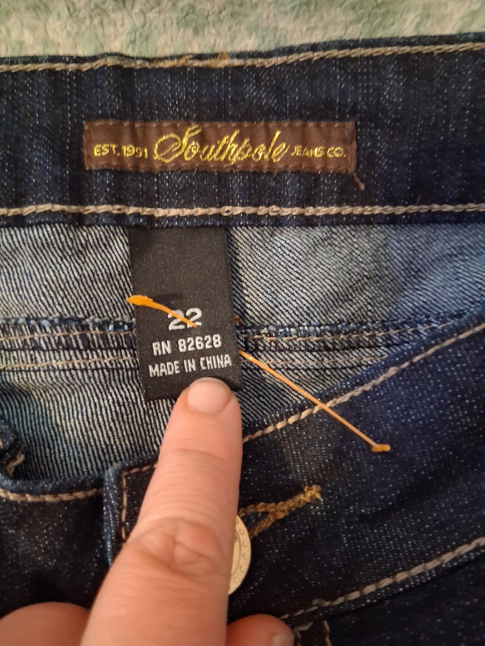 South Pole Dark Blue Women's Wide Leg Jeans - Picture 7 of 7
